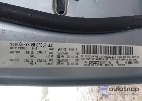 2013 Dodge Journey Sxt from USA, damaged, VIN 3C4PDCBG7DT699747